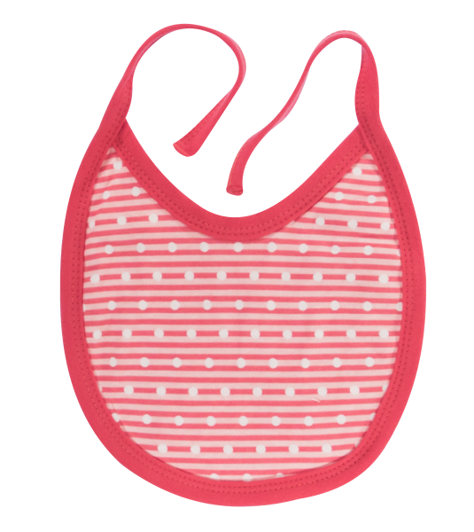 Mamatti Podbradník bavlna Love Girl, červený