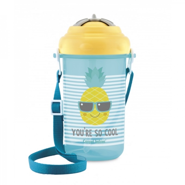 Canpol babies Športová fľaša so slamkou So Cool - Ananas