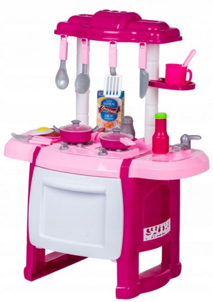 Wanyida Toys Detská kuchynka s príslušenstvom - ružová (3+, FARBA: RUžOVá)