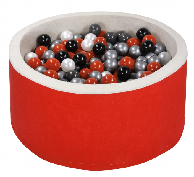 NELLYS Bazen pre děti 90x30cm + 200 balónků - červený