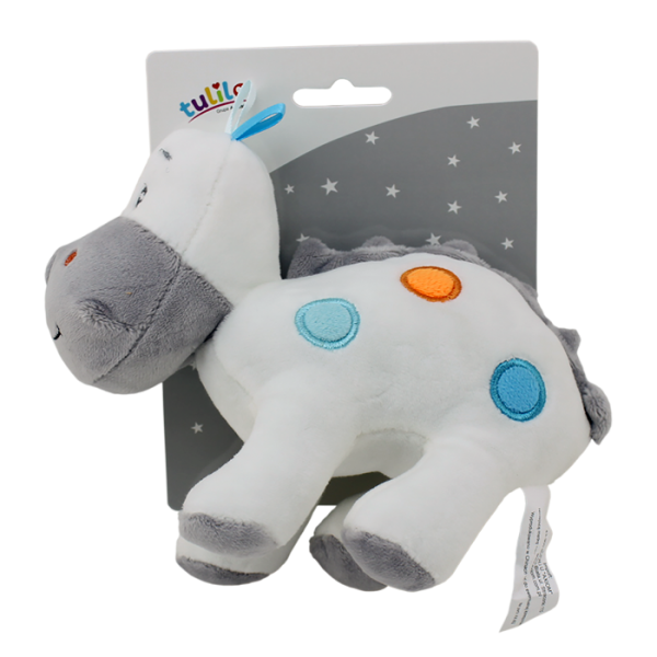 Plyšová hračka Tulilo Dino, 20 cm - biely
