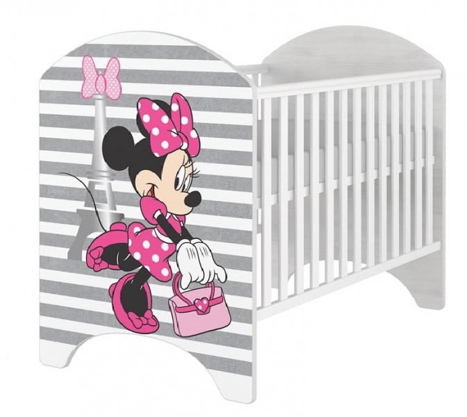 BabyBoo Detská postieľka Disney Minnie varíži - 120x60 cm