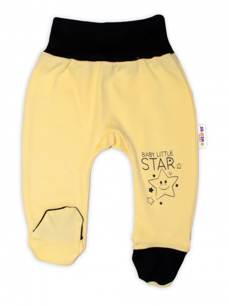 Baby Nellys Dojčenské polodupačky, žlté - Baby Little Star, veľ. 86-#Velikost koj. oblečení;86 (12-18m)