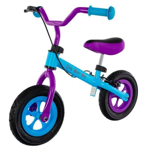 Euro Baby Detské odrážadlo, bicykel Cool Air Baby - modro/fialové, kola 10"