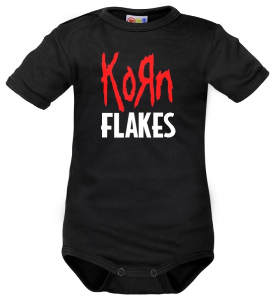 Body krátky rukáv Dejna Korn Flakes - čierne, veľ. 80