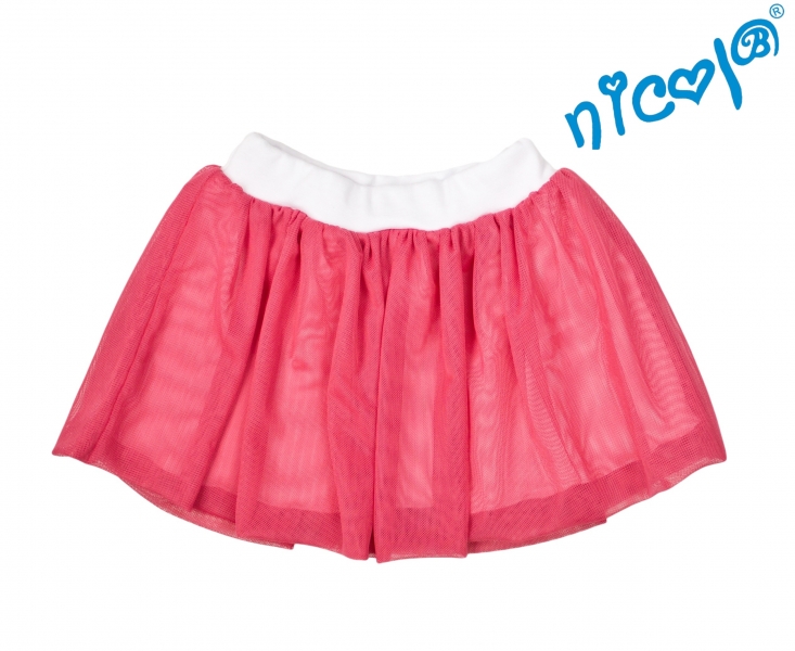 Dětská sukne Nicol, Mořská víla - červená, veľ. 128-#Velikost koj. oblečení;128 (7-8r)