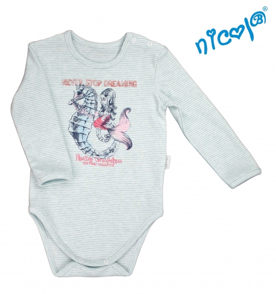 Body Nicol, Morská víla - dlhý rukáv - mátové, veľ. 80 (VEľ. 80, NICOL, K: 151097, KOLEKCIA: MORSKá)