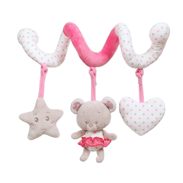 BabyOno Plyšová špirála Bear Suzie, 28 cm (VEK: 0 M +)