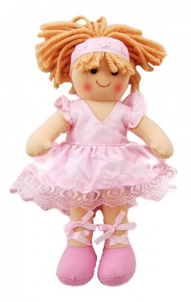 Bigjigs Látková bábika Sofia Baletka, 27cm (1 KS, LáTKOVá BáBIKA SOFIA, 27 CM, 0+)