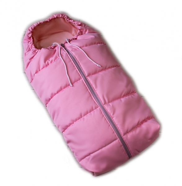 Detský fusak Baby Nellys ARTIC LUX velvet, 95 x 45 cm - ružový
