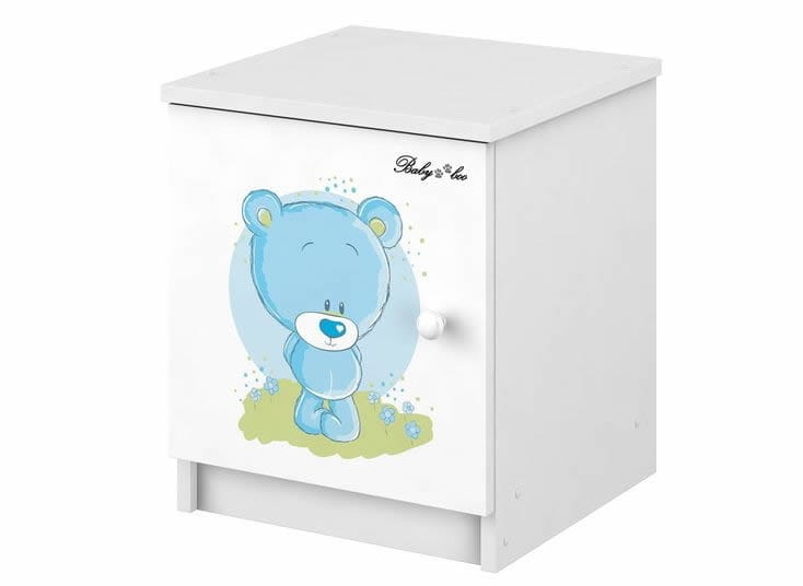 Babyboo Nočný stolík - Macko modrý, D19