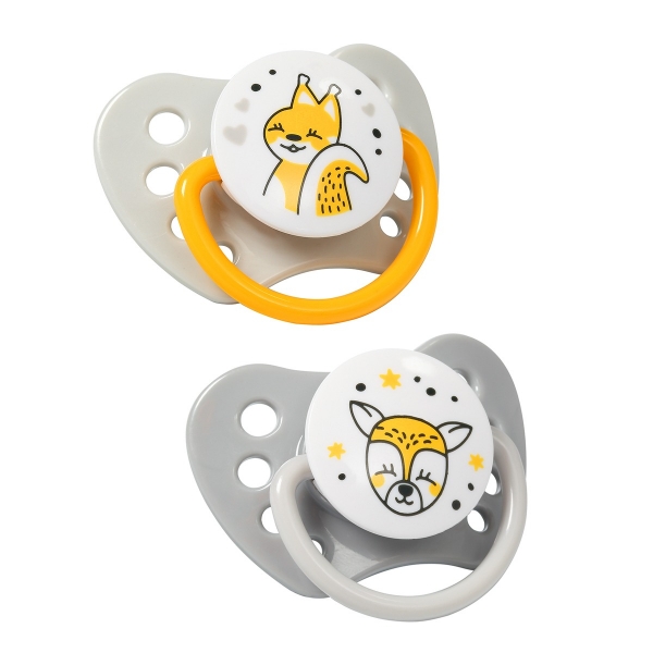 Anatomický cumlík BabyOno Natural Nursing, 3 - 6 m - žltý