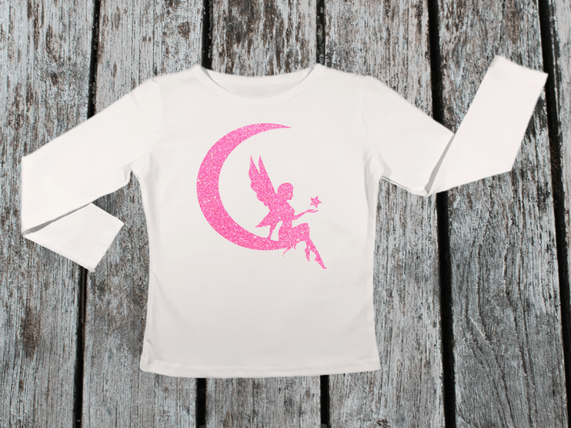 KIDSBEE Dievčenské bavlnené tričko Fairy - biele