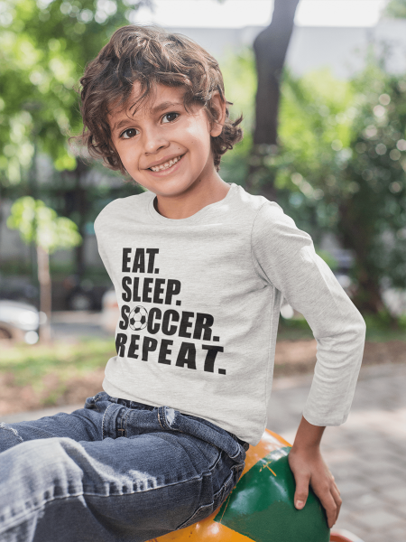 KIDSBEE Chlapčenské  bavlnené tričko Soccer - sv. sivá, veľ. 14