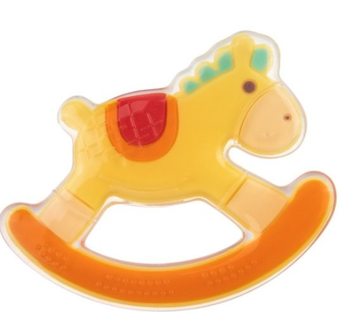 Silikonové kousátko Canpol Babies Konik - žltý (FARBA: žLTá, VEK: 0 M +)