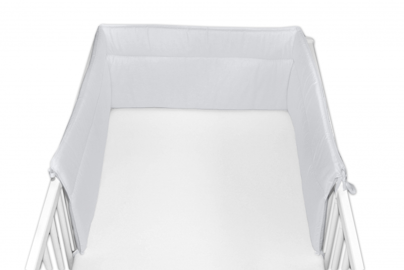 Baby Nellys Mantinel do postieľky 30x180 cm - sv. sivý