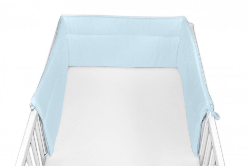 Baby Nellys Mantinel do postieľky 30x180 cm - sv. modrý