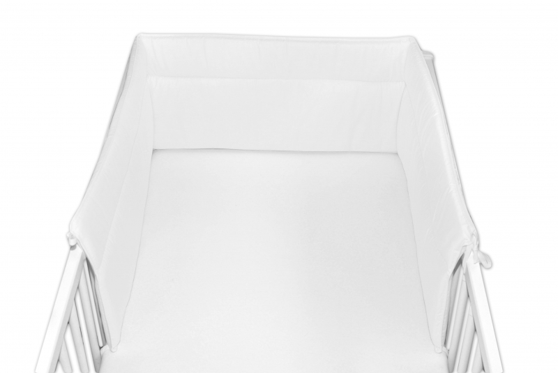 Baby Nellys Mantinel do postieľky 30x180 cm - biely
