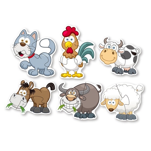 Puzzle veľké zvieratá domáce (1 SADA)