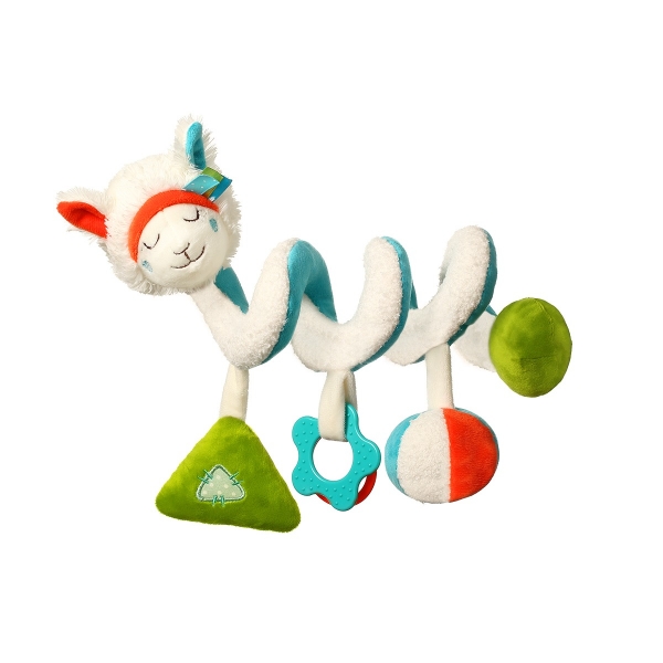 BabyOno Plyšová špirála Lama Ziggy - biela (FARBA: BIELA, VEK: 0 M +, LAMA ZIGGY)