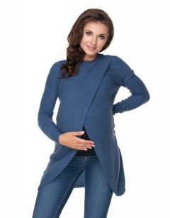 Be Maamaa Tehotenský, dojčiaci svetrík so stojačikom - jeans
