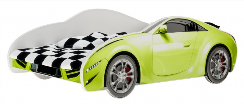 Nellys Detská posteľ Super Car - zelená-#Rozměry;140x70