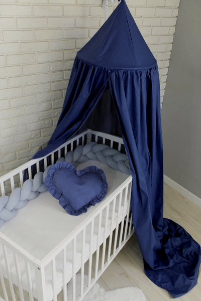 Baby Nellys Nebesá z celej látky - granátová