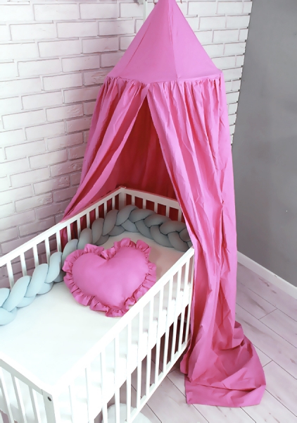 Baby Nellys Nebesá z celej látky - růžová
