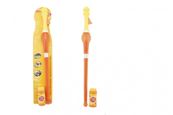 Bublifuk meč plast 60cm s náplňou na karte