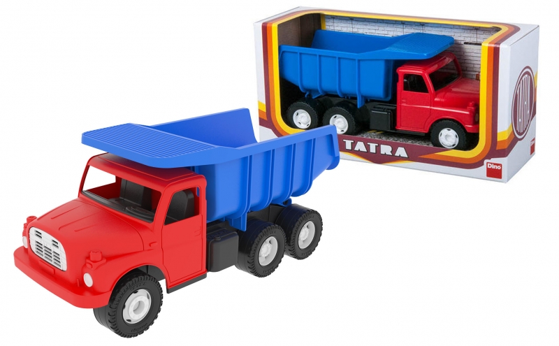 Auto Tatra 148 modro-červená, plastová 30cm
