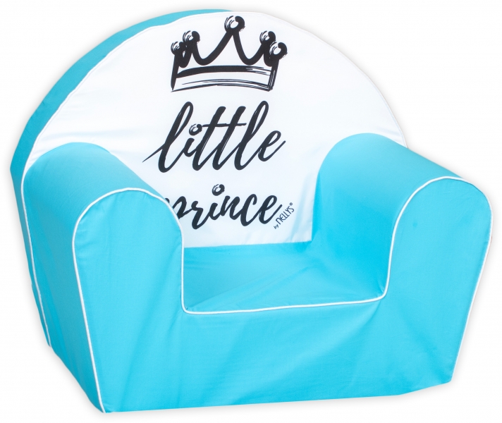 Delsit Detské kresielko, pohovka LUX Little Prince, modré