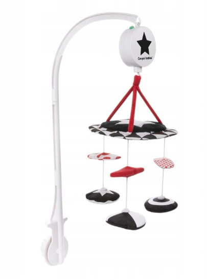 Canpol Babies Kontrastné plyšový kolotoč s melódiami SENSORY TOYS