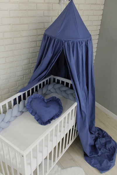 Baby Nellys Nebesá z celej látky - modrá