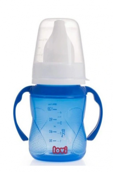 Fľaštička / hrnček LOVI - 150ml - Tréningový hrnček Marine modrý (KOD: 35/311, 6M+, 150ML, LOVI)