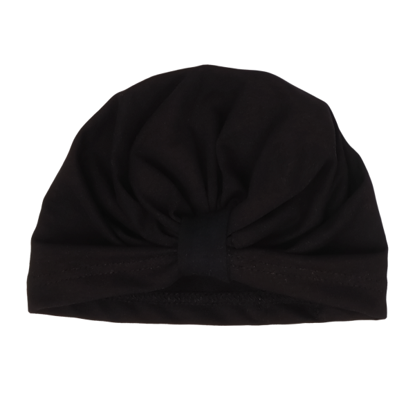 Mamatti Bavlnená detská čiapka - turban, Mašle - čierna (VEľ. 0 - 1 ROK, FARBA: čIERNA, CT4178)