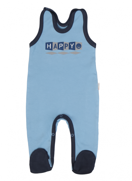 Dojčenské dupačky Happy - modré, veľ. 68