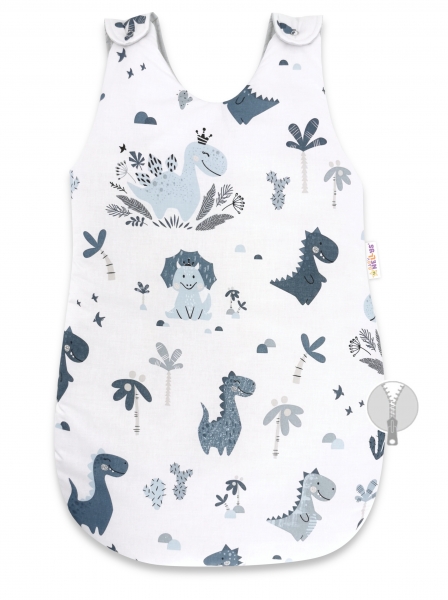 Spací vak Baby Nellys, Dino, 70 cm - granátový