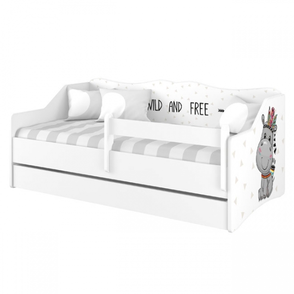 Babyboo Detská posteľ LULU 160 x 80 - Hippo-#Rozměry;160x80