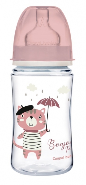 Antikoliková fľaštička Canpol Babies Easy Štart - Bonjour, 240 ml