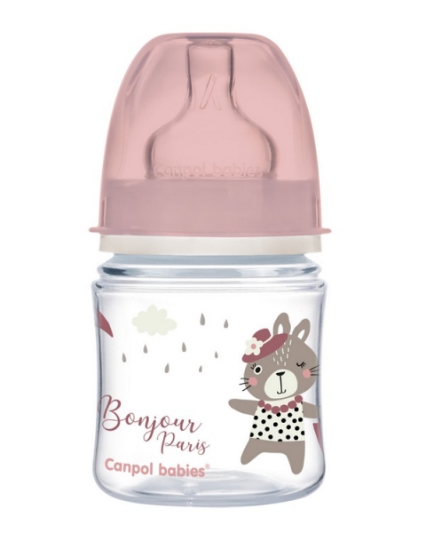 Antikoliková fľaštička Canpol Babies Easy Štart - Bonjour, 120 ml