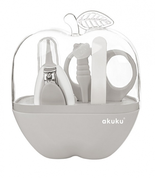 Akuku Sada na manikúru - Apple Case, sivá