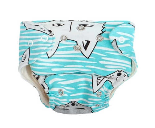 Mamatti Látková plienka EKO sada - nohavičky + 2 x plienka, veľ. 3 - 8 kg, Eko Fox (PW156, NOHAVICE +)