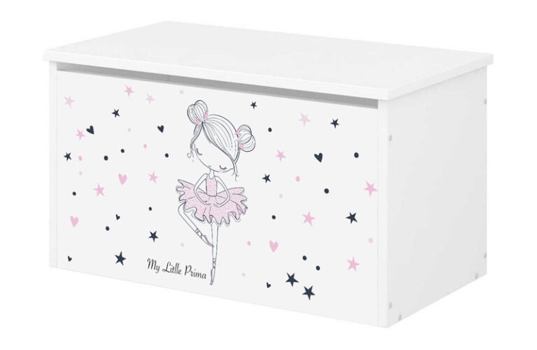 Babyboo Box na hračky s motívom Baletka