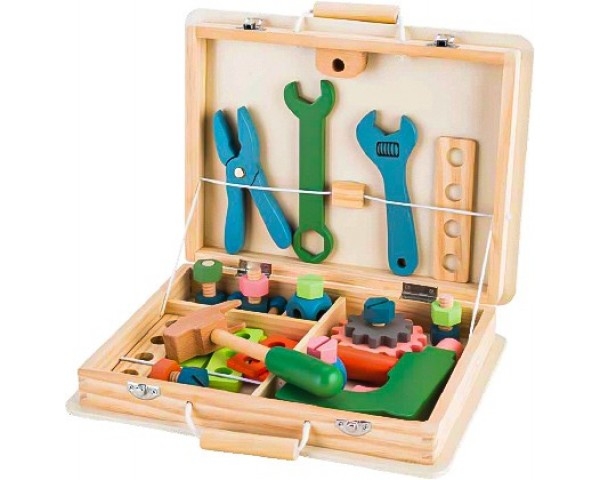 ECO TOYS Drevený kufrík s náradím (VEK 3+, KAT: TL80014)