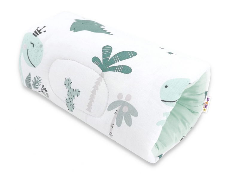 Baby Nellys Dojčiace vankúš na ruku Dino - mätový