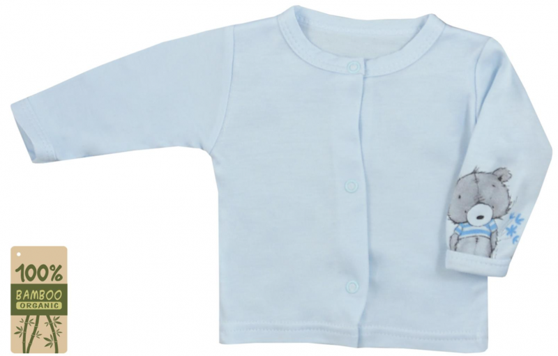 Koala Baby kabátik / košieľka bambus Tommy - modrá, veľ. 74