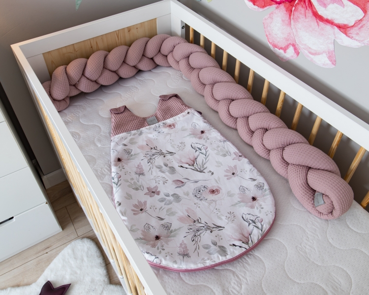 Baby Nellys Spací vak Vafel, bavlna LUX - Magnólia, 18-36m