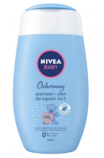 NIVEA Jemný šampón a kúpeľ pre celé 2v1, 200 ml