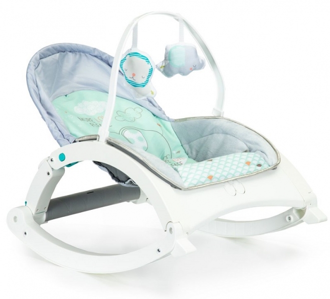 ECO TOYS Multifunkčné lehátko s vibrácií a hudbou, Sloník 2 v 1 ECO TOYS (N-03, ECO TOYS . VěK: 0 - 18)