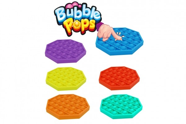 Bubble pops - Praskající bubliny silikon antistresová spol. hra, oranžová